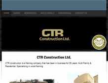 Tablet Screenshot of ctr-construction.com